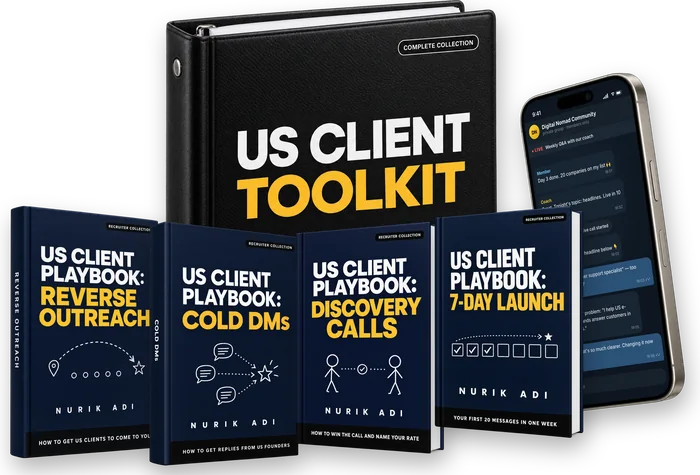 The complete US Client Toolkit: the binder, four playbooks and the private Telegram community
